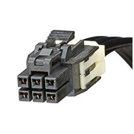 Molex Rectangular Cable Assemblies Nano-Fit 6Ckt Cbl Assy Dr 300Mm Blk 451300603